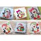 Christmas Penguins | Machine Embroidery Designs by JuJu