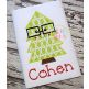 Christmas Tree Glasses Boy Applique | Machine Embroidery Designs by JuJu