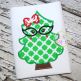 Christmas Tree Glasses Applique | Machine Embroidery Designs by JuJu