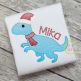 Christmas T-Rex Sketch | Machine Embroidery Designs by JuJu