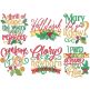 Christmas Word Art 12 Machine Embroidery Designs by JuJu

