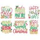 Christmas Word Art 13 Machine Embroidery Designs by JuJu
