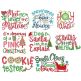 Christmas Word Art Set 3 4x4 hoop only Machine Embroidery Designs by JuJu
