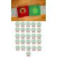 Christmas Wreath Embossed Monogram Alphabet Machine Embroidery Designs by JuJu