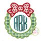 Christmas Wreath Frame Applique | Machine Embroidery Designs by JuJu