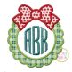 Christmas Wreath Frame Applique | Machine Embroidery Designs by JuJu