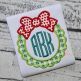 Christmas Wreath Frame Applique | Machine Embroidery Designs by JuJu