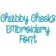 Chubby Cheeks Embroidery Font | Machine Embroidery Designs by JuJu