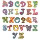 Chunky curlz curly applique machine embroidery monogram alphabet font