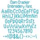 Clam Cracker Embroidery Font | Machine Embroidery Designs by JuJu