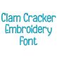 Clam Cracker Embroidery Font | Machine Embroidery Designs by JuJu