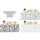 Class of 2025 Applique Design Set | Machine Embroidery Designs by JuJu