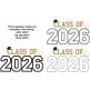 Class of 2026 Applique Design Set | Machine Embroidery Designs by JuJu