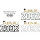 Class of 2032 Applique Design Set | Machine Embroidery Designs by JuJu