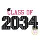 Class of 2034 Applique Design Set | Machine Embroidery Designs by JuJu