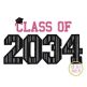 Class of 2034 Applique Design Set | Machine Embroidery Designs by JuJu