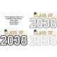 Class of 2038 Applique Design Set | Machine Embroidery Designs by JuJu