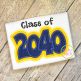 Class of 2040 Double Applique | Machine Embroidery Designs by JuJu