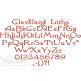 Cleveland Litho Embroidery Font 