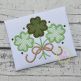 Clover Trio with Bow Applique Design | Machine Embroidery Designs by JuJu