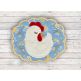 ITH Scalloped Chicken Coaster | Machine Embroidery Designs by JuJu