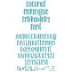 Coconut Meringue Embroidery Font | Machine Embroidery Designs by JuJu