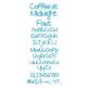 Coffee at Midnight Embroidery Font Machine Embroidery Designs by JuJu