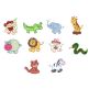 Jungle Safari Animals Applique Machine Embroidery Designs by JuJu 