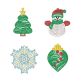 Free Standing Lace Christmas 4 Machine Embroidery Designs by JuJu
