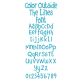 Color Outside The Lines Font Machine Embroidery Designs By JuJu