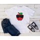 Mr. Cool Apple Applique | Machine Embroidery Designs by JuJu