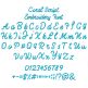 Coral Script Embroidery Font | Machine Embroidery Designs by JuJu