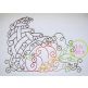 Cornucopia Swirls Bean Embroidery | Machine Embroidery Designs by JuJu