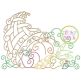 Cornucopia Swirls Bean Embroidery | Machine Embroidery Designs by JuJu
