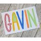 Courtside Bean Applique Alphabet Font | Machine Embroidery Designs by JuJu