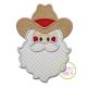 Cowboy Santa Face Applique | Machine Embroidery Designs by JuJu