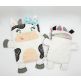In The Hoop Cow Zipper Bag | Machine Embroidery Designs by JuJu