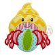 Crab Beach Ball Applique | Machine Embroidery Designs by JuJu
