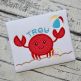 Crab Beach Ball Sand Applique | Machine Embroidery Designs by JuJu