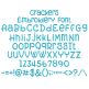 Crackers Embroidery Font | Machine Embroidery Designs by JuJu
