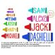 Crayon Name Frame Embroidery | Machine Embroidery Designs by JuJu