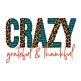 Crazy Grateful Thankful Bean Stitch Applique | Machine Embroidery Designs by JuJu	