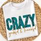 Crazy Grateful Thankful Bean Stitch Applique | Machine Embroidery Designs by JuJu	
