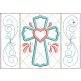 ITH Easter Cross Mug Rug | Machine Embroidery Designs by JuJu