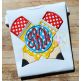 Crossed Pencil Monogram Applique | Machine Embroidery Designs by JuJu