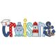 Daisy Doodle Bean Stitch Applique Alphabet | Machine Embroidery Designs by JuJu