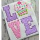 Cupcake LOVE Applique | Machine Embroidery Designs by JuJu