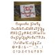 Cupcake Party Embroidery Font Machine Embroidery Designs by JuJu
