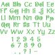 Curly Q Embroidery Font