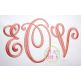 Curtsy Large Monogram | Machine Embroidery Designs by JuJu